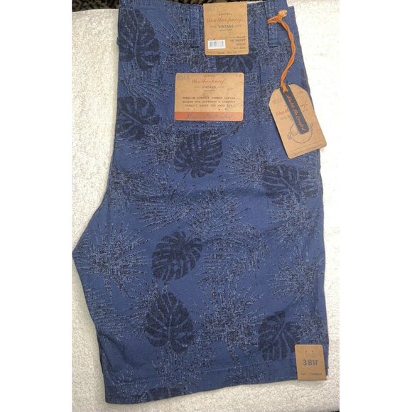 New Mens Original 38W Weatherproof Vintage Blue Shorts Stretch Comfort Pockets - Picture 3 of 3